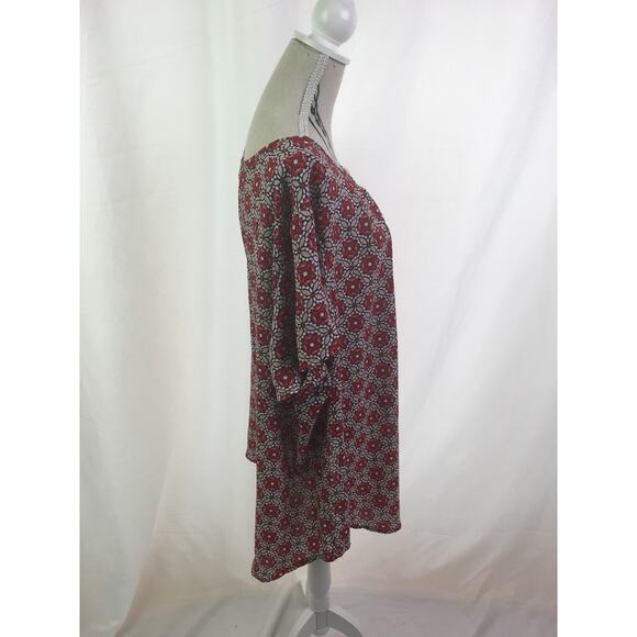 Liz Claiborne Career Blouse Rose Quartz Foulard XL - Picture 6 of 16